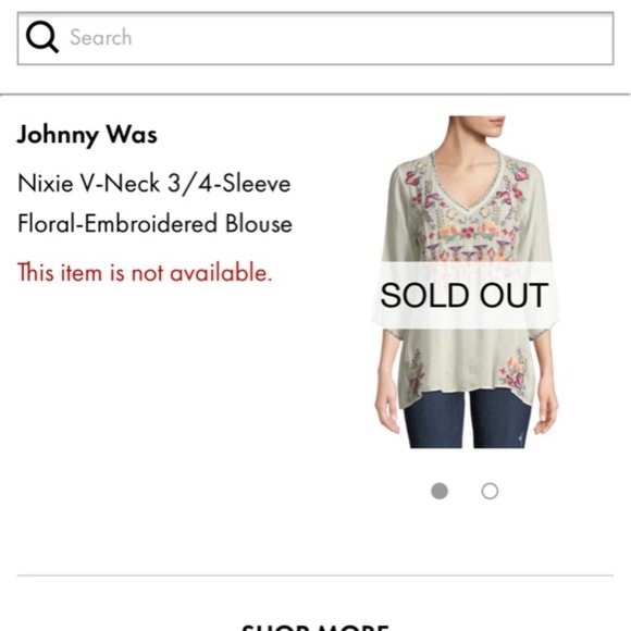 Embroidered Floral Cream Top - Picture 8 of 10